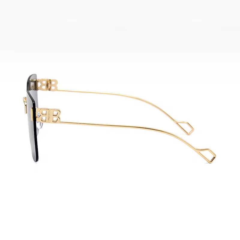 Vintage Brand Designer Sunglasses Womens 2021 Fashion Oversized Rimless Sun Glasses for Men Retro Square Shades Oculos UV400